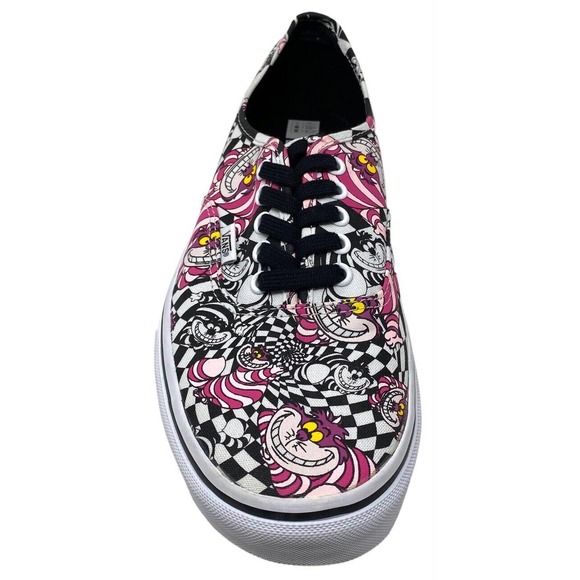 Vans Off The Wall Men X Disney Alice In Wonderlands Cheshire Cat Authentic Shoes - Picture 4 of 8